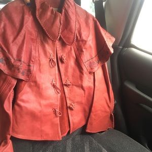 Handmade leather jacket.